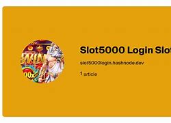 Slot5000 Pakai Dana Login Web